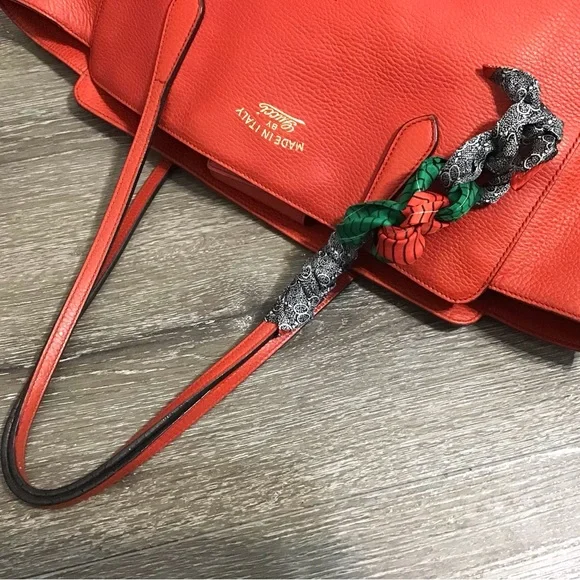 Gucci Swing Tote Reddish-Orange - Picture 7 of 12